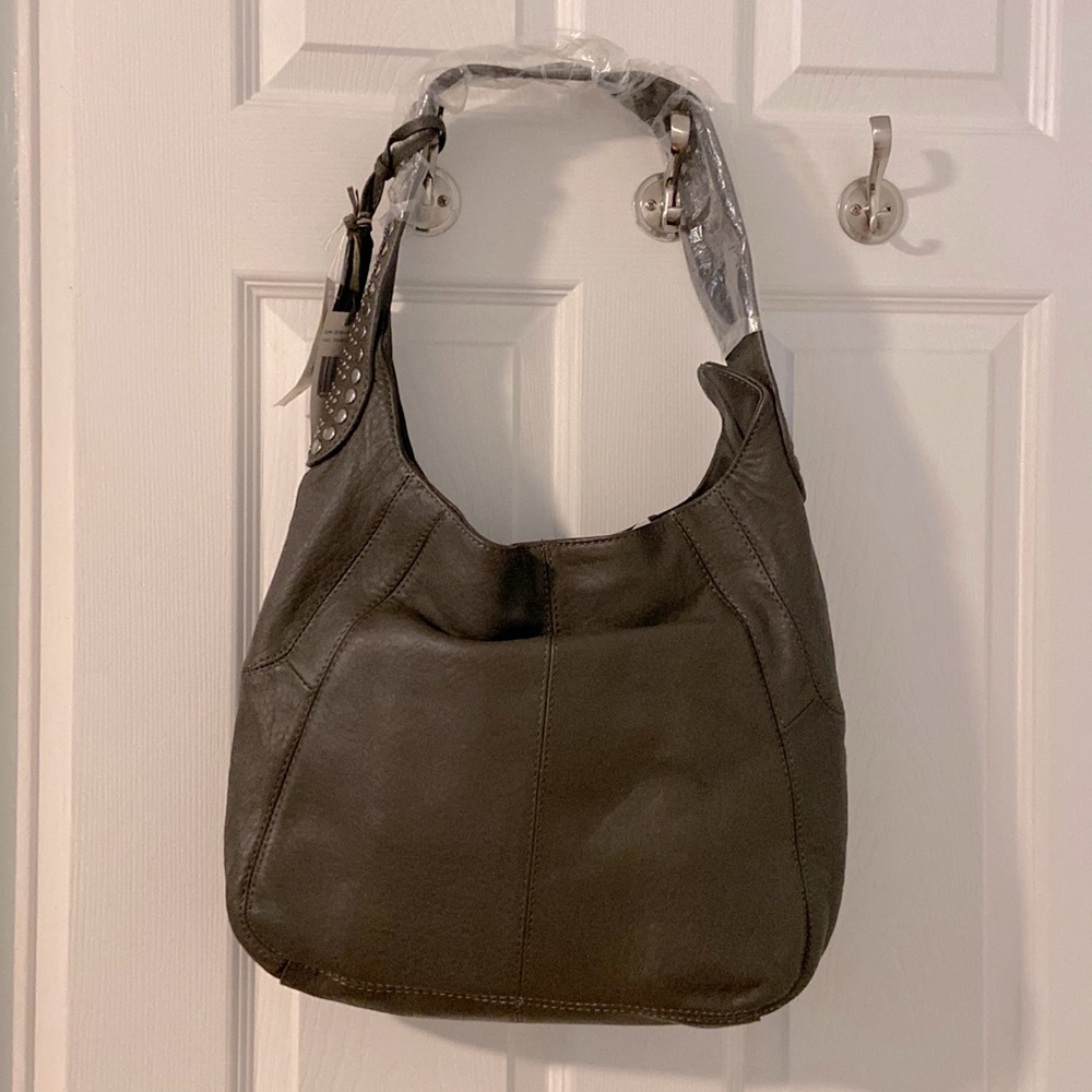 Joe’s Leather bag with studded straps